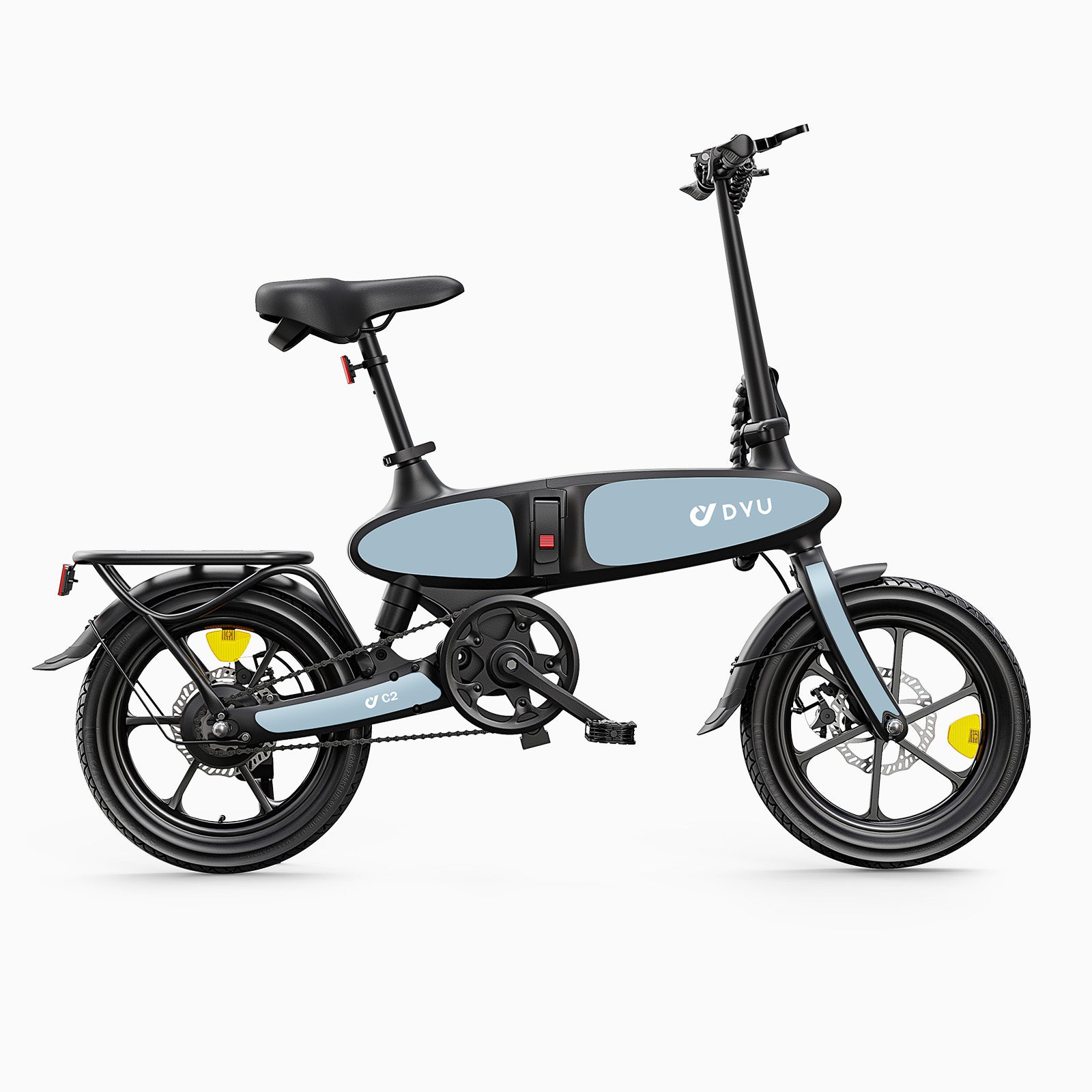 electric bicycle greece DYU C2 16 Inch Full Folding Electric Bike