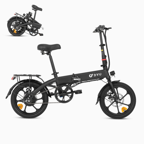 Dyu A1f Pro 16 pouces vélo électrique pliant complet Dyu A1f Pro 16 pouces vélo électrique pliant complet