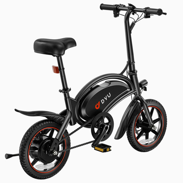 DYU D3S Mini bicicleta elétrica dobrável de 14 polegadas