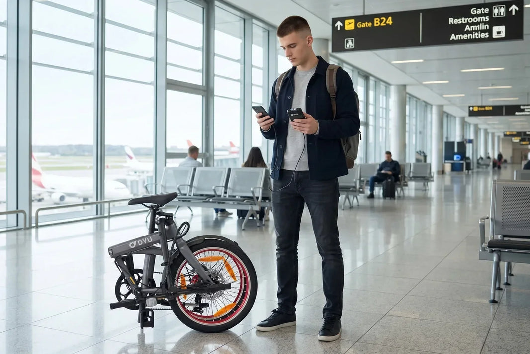Lightweight folding e-bike travel guide featuring the DYU SP1