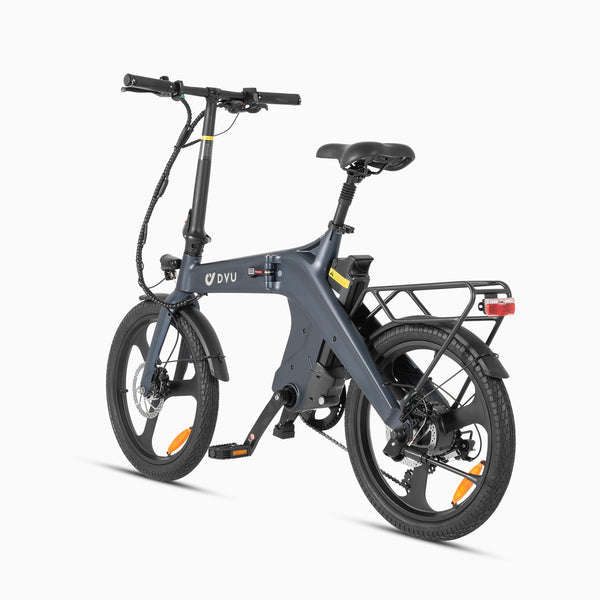 DYU T1 Bicicleta Elétrica Dobrável com Sensor de Torque com Pedal Assistido de 20 Polegadas