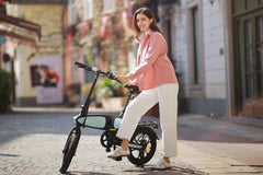 DYU C2 16 Inch Full Folding Electric Bike - Electric Bikes