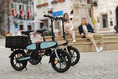 DYU C2 16 Inch Full Folding Electric Bike - Electric Bikes