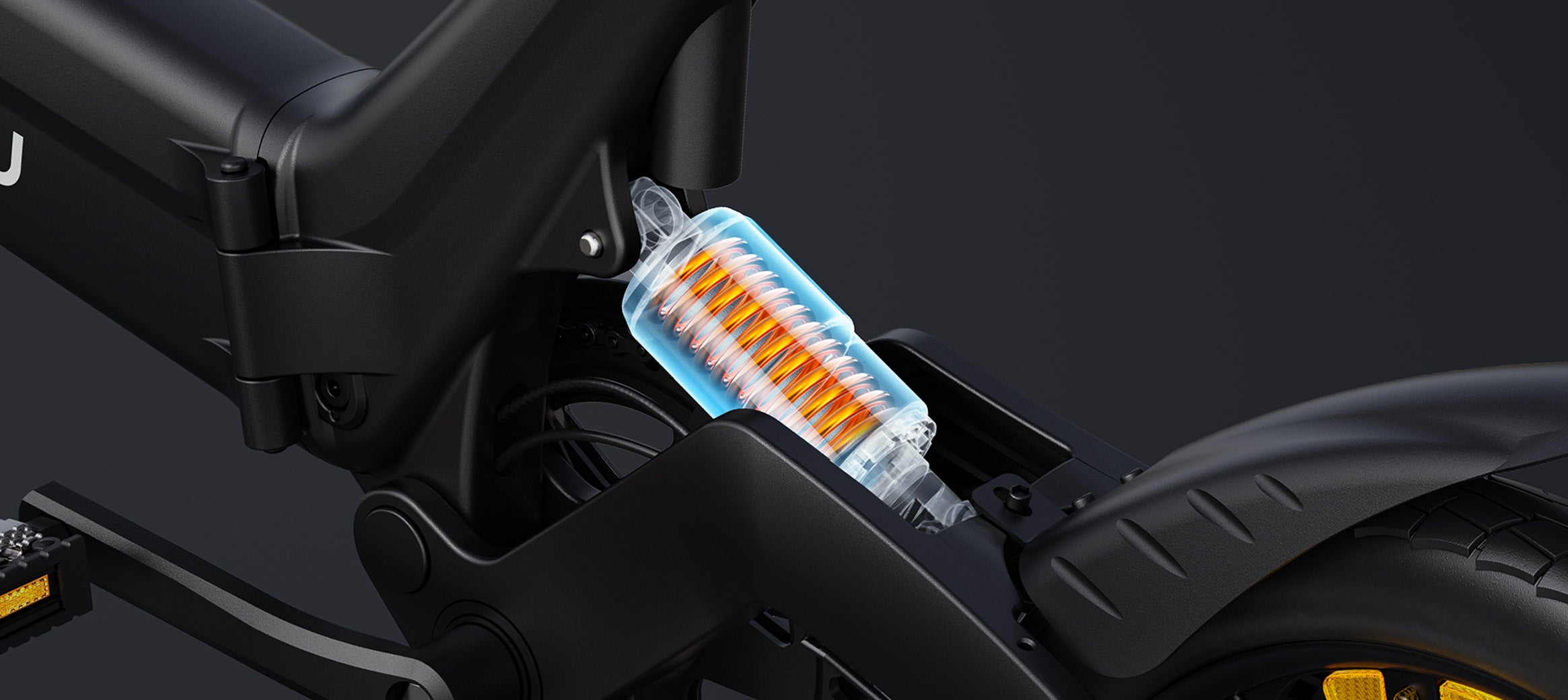 Bicicleta eléctrica plegable completa DYU A16 de 16 pulgadas 14 imagen