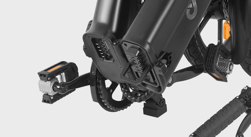 Bicicleta eléctrica plegable completa DYU A16 de 16 pulgadas 28 DISEÑO PLEGABLE