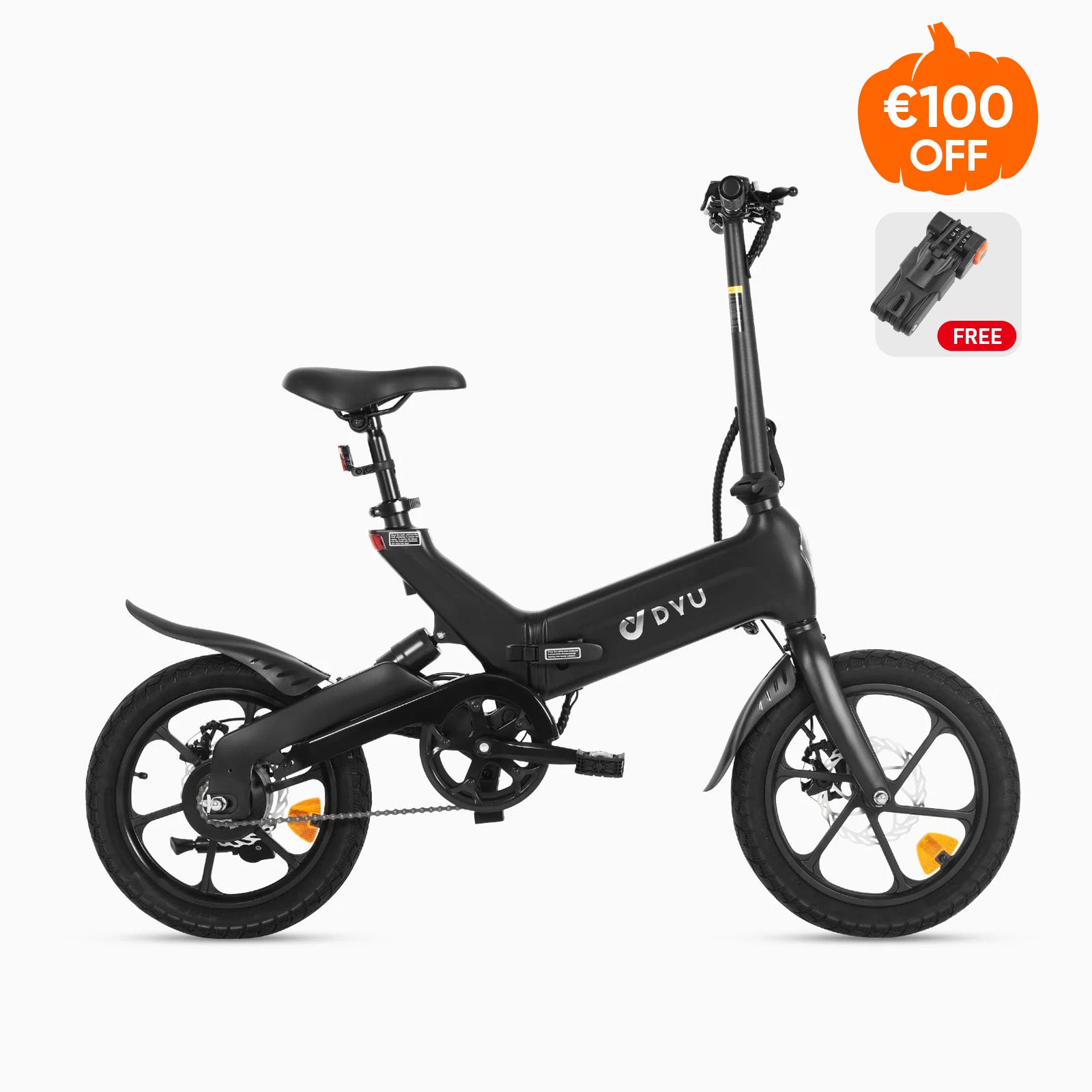 DYU A16 16 Inch Full Folding Electric Bike