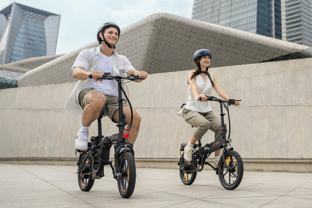 Bicicleta eléctrica plegable completa DYU A5 de 14 pulgadas