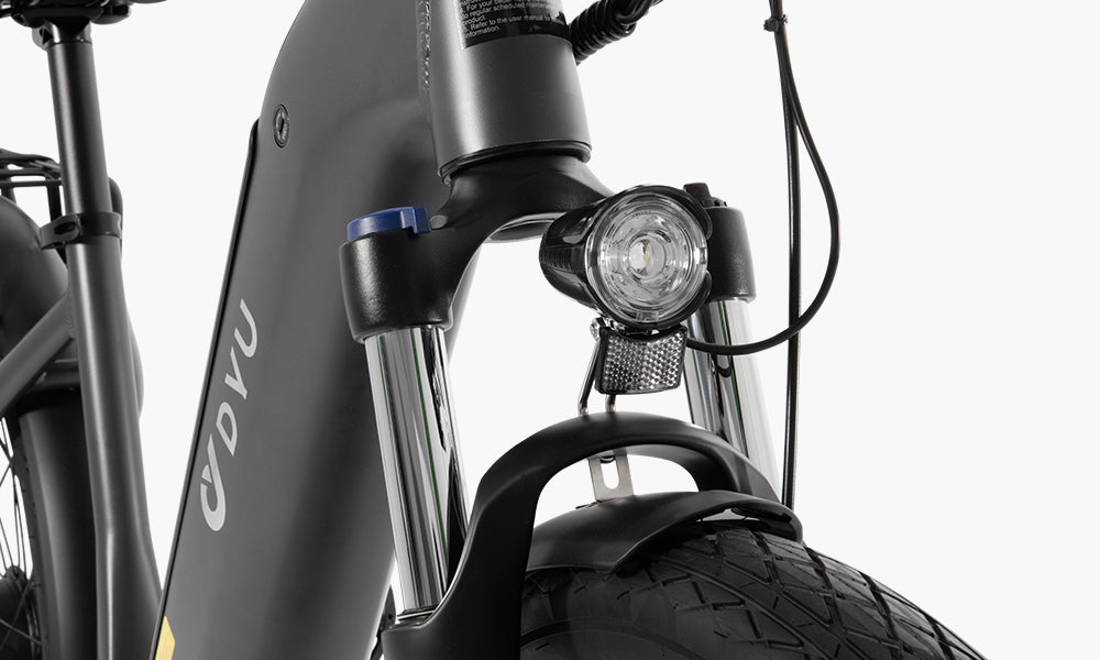 Bicicleta eléctrica urbana DYU C1 de 26 pulgadas 11 REFLECTOR