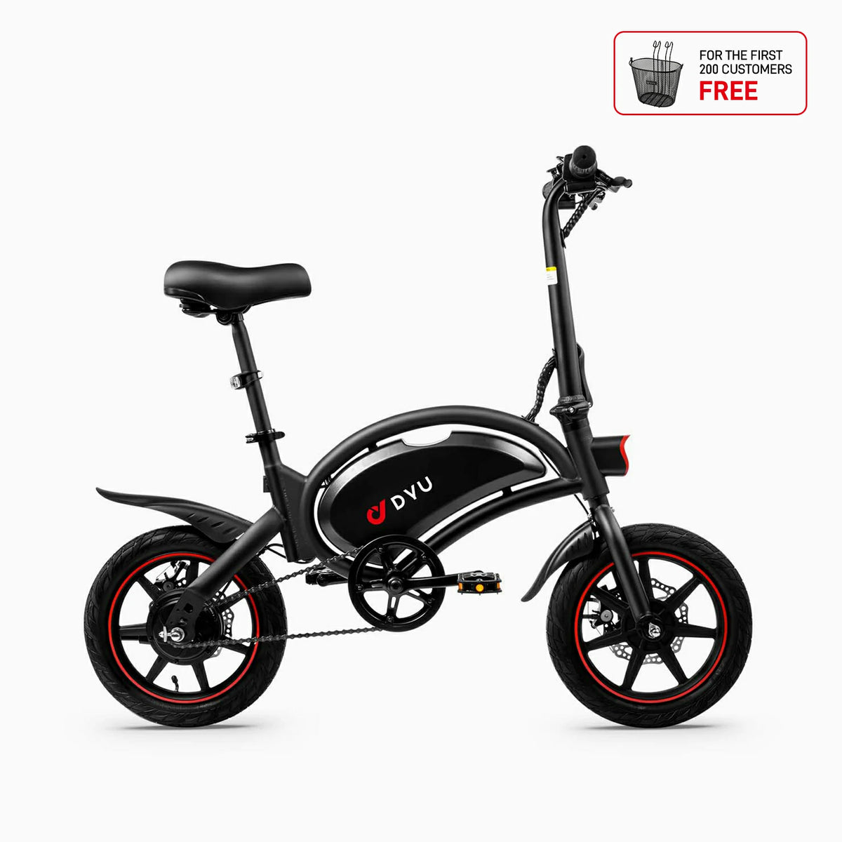 DYU D3F 14 Inch Mini Folding Electric Bike - Main Image