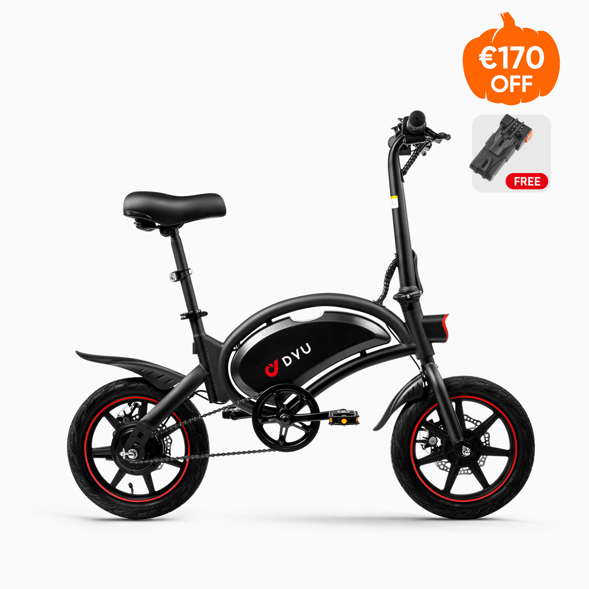 DYU D3F 14 Inch Mini Folding Electric Bike