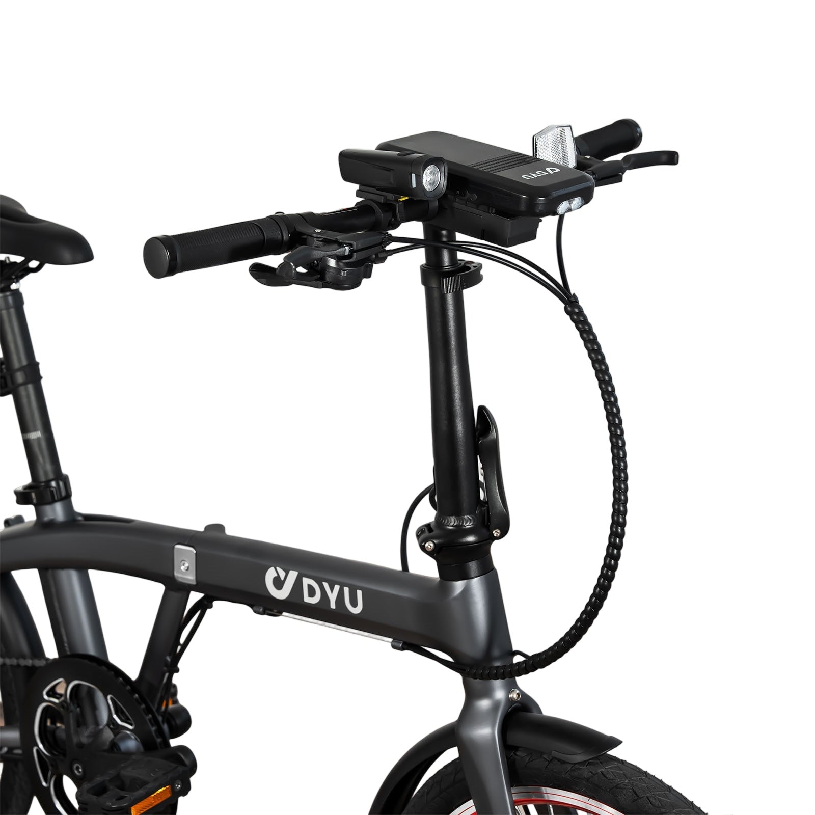 faltbares elektrofahrrad DYU SP1 20 Inch Removable Power Bank Folding Ebike Color:black_yellow Medizinische Strahlenschutzbleibox für die through foldable frame for Aufbewahrungsregal