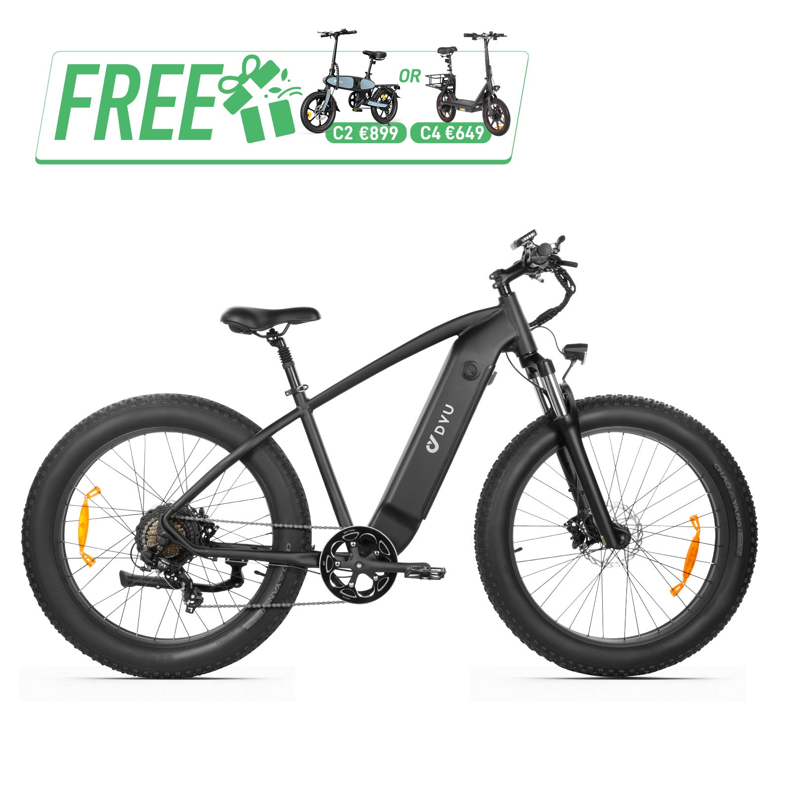 DYU King 750 26 Inch Fat Tire Electric Bike