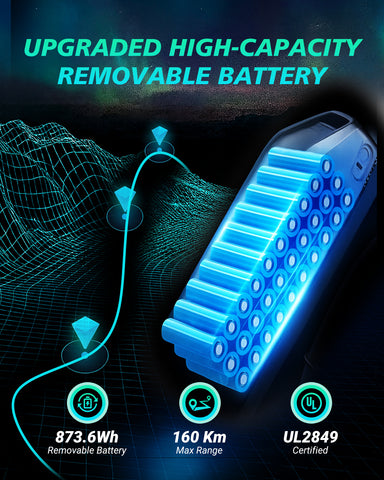 DYU M20 All-Terrain Long-Range Electric Bike