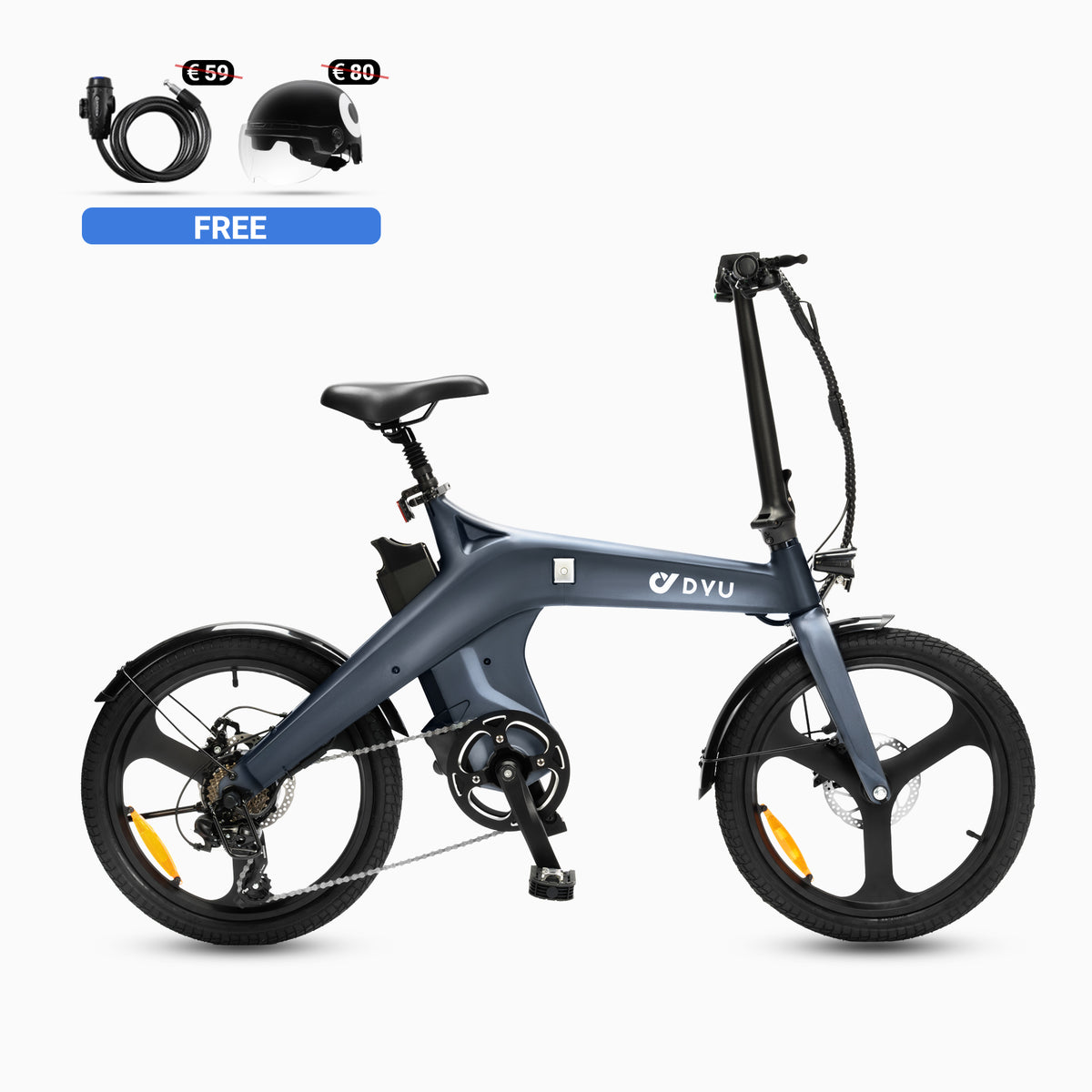 DYU T1 20 Inch Pedal-Assist Torque Sensor Foldable Electric Bike
