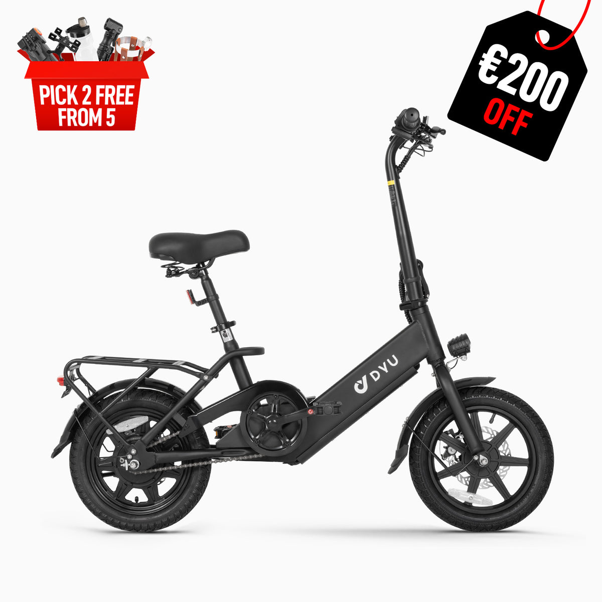 DYU C3 14 Inch Folding Ebike