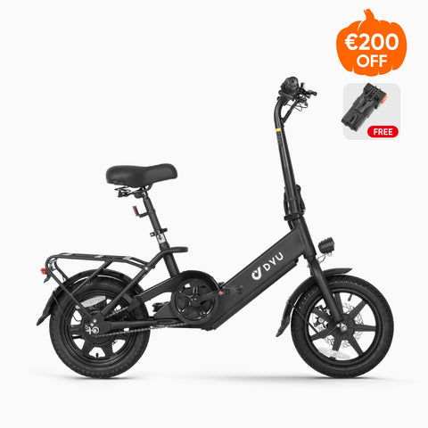 buy cheap ebike dyu C3 with free ebike lock