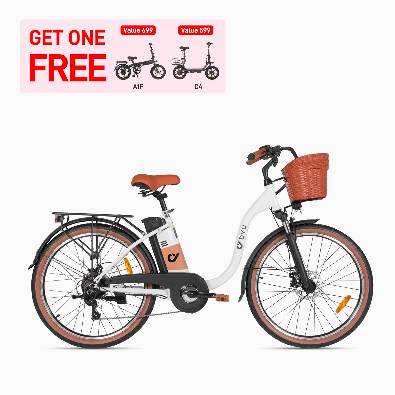 DYU C6 Pro 26 Inch City Electric Bike