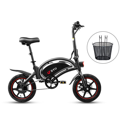 D3F 14 Inch Electric Mini Bike Folding Ebike with front basket 8% off
